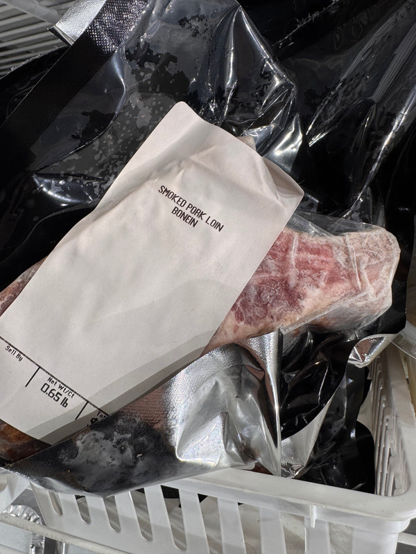 Smoked bone-in Pork Loin