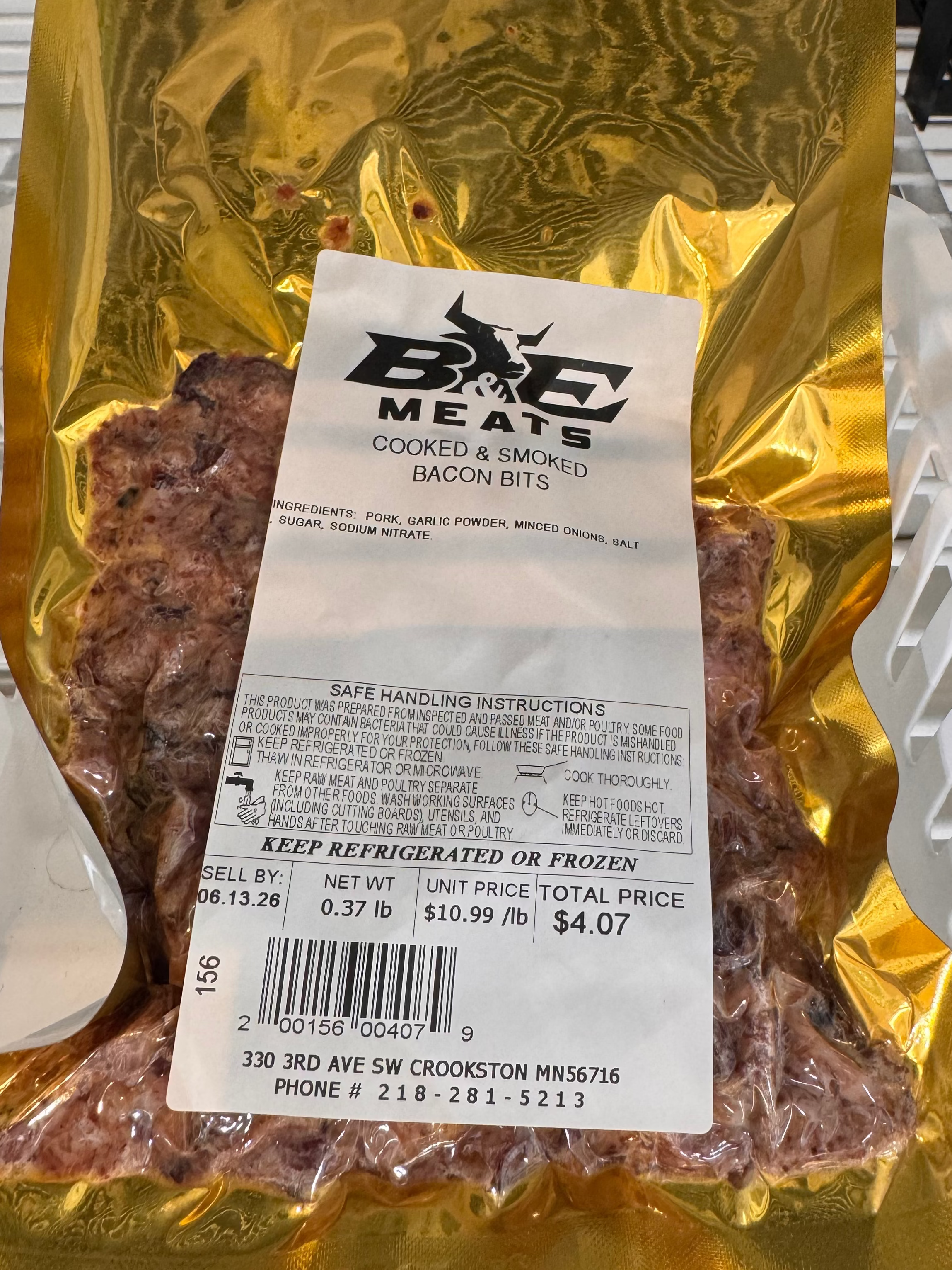 Cooked and Smoked Bacon Bits
