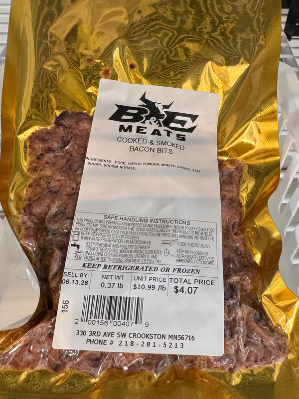 Cooked and Smoked Bacon Bits