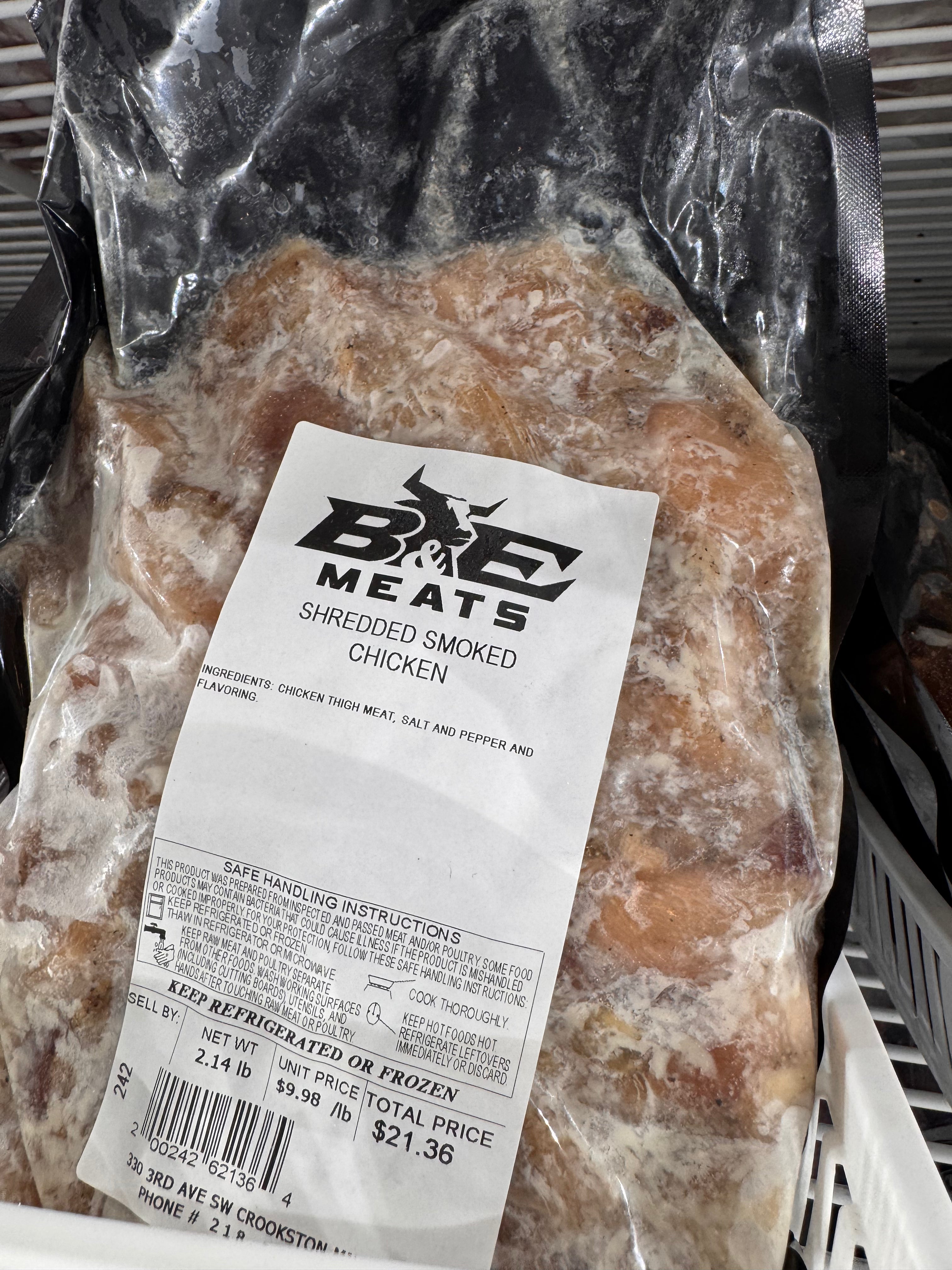 Shredded Smoked Chicken
